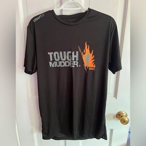 Craft Men's Black and Orange Tough Mudder Tee